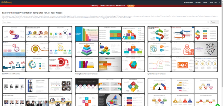 Varieties of Free PowerPoint Templates on SlideEgg