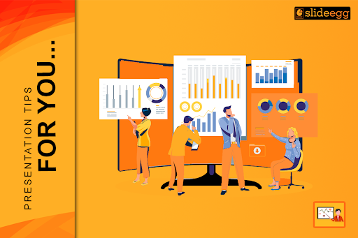 Blog banner image with the illustration of a diverse team collaborating on data-driven presentation.