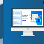 powerpoint presentation slide show with notes Banner Image for the blog "How to Create a Poster in PowerPoint"