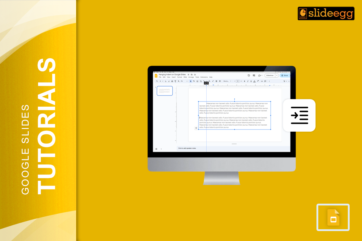 How to insert hanging indent in google slides easy steps