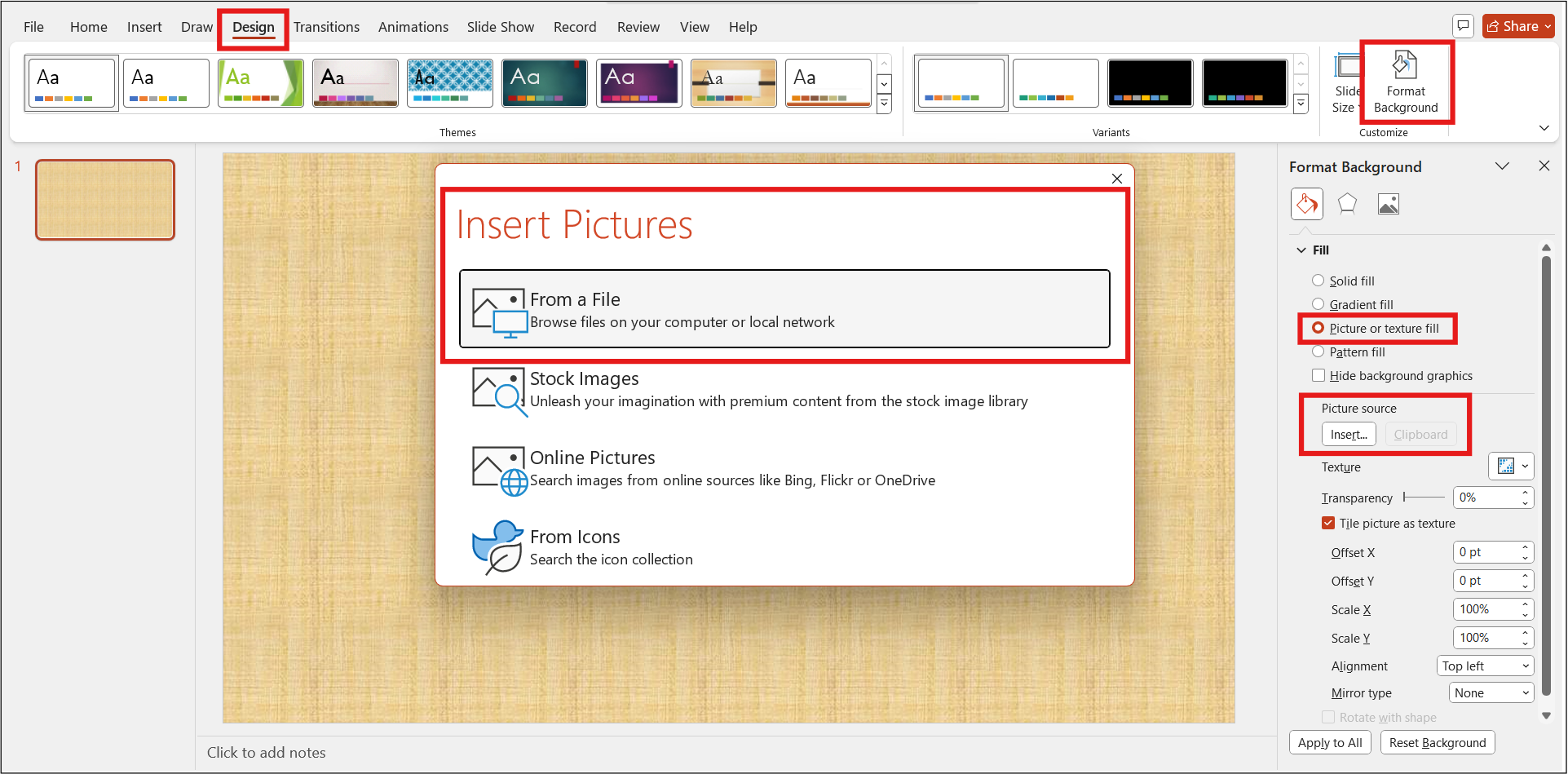 How to Change Background Image and Color in PowerPoint