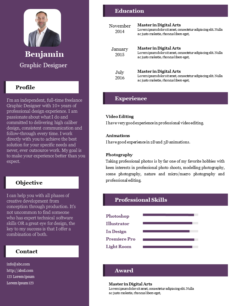 Top 10 Professional Resume Templates For 2025 Unnamed 2 