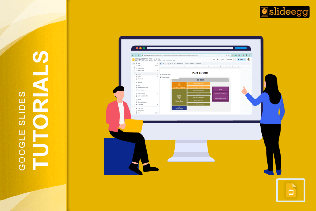 How to share google slides in presentation mode