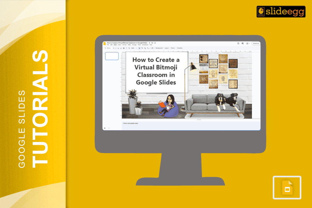 Banner of the Blog "How to Create a Virtual Bitmoji Classroom in Google Slides"