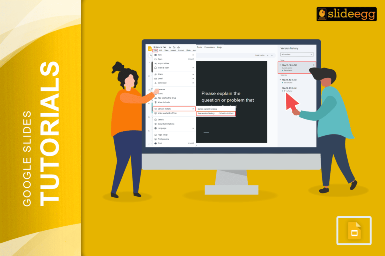 Banner of the Blog "How to See Edit History in Google Slides"