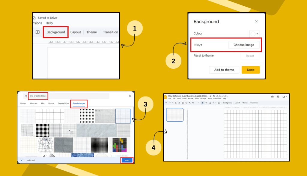 Setting a Background in Google Slides