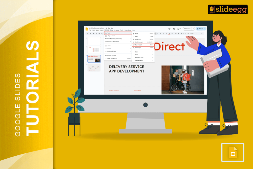 Banner of the blog "How to Make an Exponent on Google Slides"