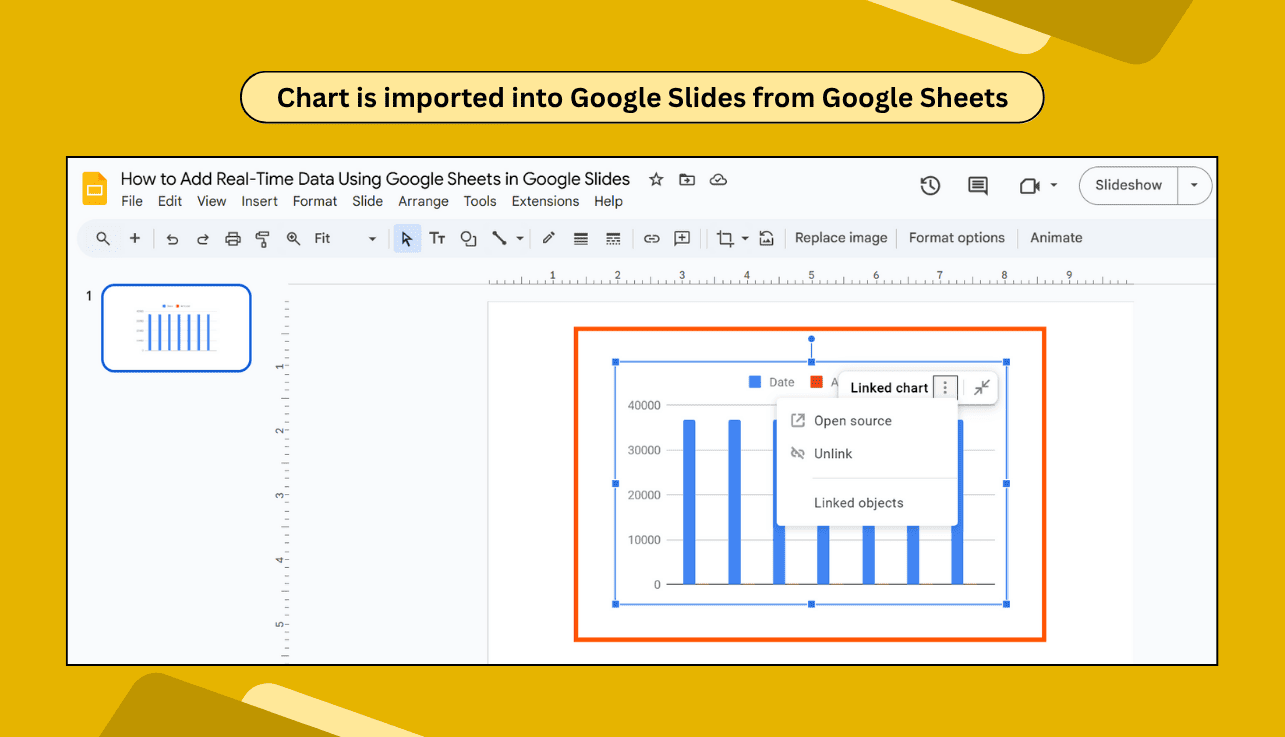 How to Add Real-Time Data Using Google Sheets in Google Slides