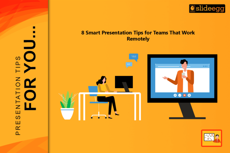 An abstract illustration showing two remote team members communicating through a video call on a computer screen.