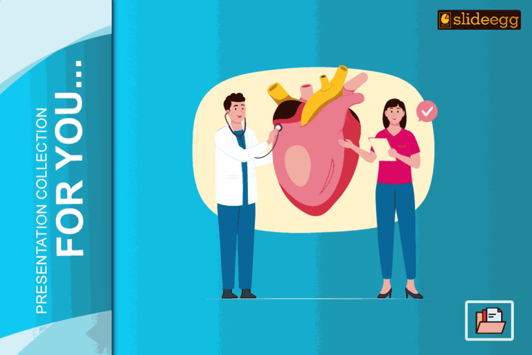 Medical cardiology presentation slide with heart anatomy diagram, ECG data, and clinical case insights.