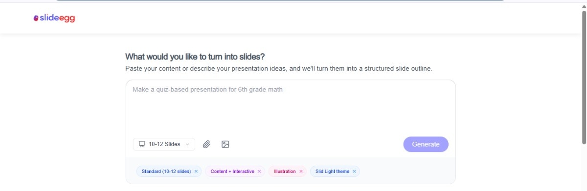 Create Presentations with SlideEgg AI Tool Guide