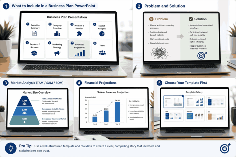How to Write a Business Plan in PowerPoint [Free Templates 2026]