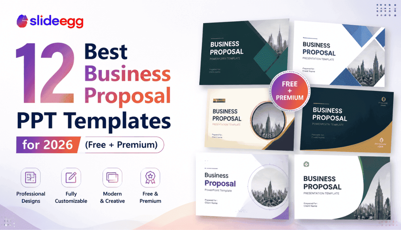 12 best business proposal PPT templates for 2026, highlighting free & premium options.