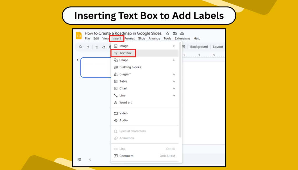 Adding textboxes in Google Slides