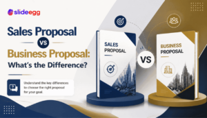 Comparison of Sales Proposal vs Business Proposal, highlighting key differences and goals.