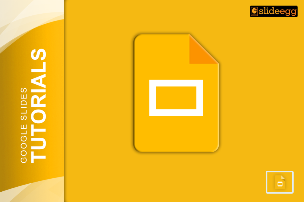 Google slides logo in yellow banner, with Google Slides tutorial text.