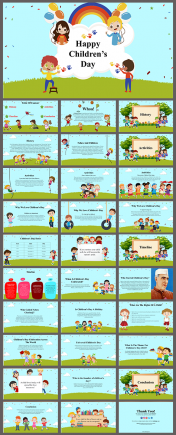 Childrens Day PowerPoint and Google Slides Templates