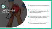 Health Education Definition PPT Template and Google Slides
