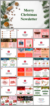 Merry Christmas Newsletter PPT And Google Slides Templates
