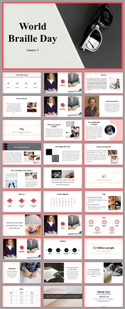 World Braille Day PPT Template & Google Slides Themes