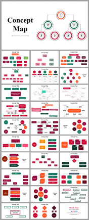 Concept Map PowerPoint Presentation Template & Google Slides