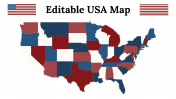 Attractive Editable USA Map PowerPoint Presentation