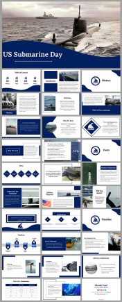 US Submarine Day PowerPoint and Google Slides Templates