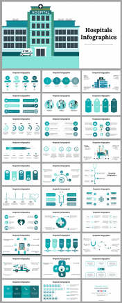 Best Hospitals Infographics PowerPoint Presentation
