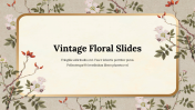 Attractive Vintage Floral PowerPoint And Google Slides