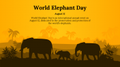 Best World Elephant Day PowerPoint And Google Slides