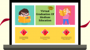 Virtual Graduation Of Medium Education PPT And Google Slides