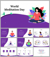 Best World Meditation Day PowerPoint And Google Slides
