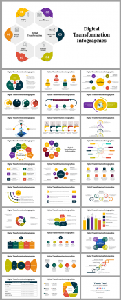 Creative Digital Transformation Infographics Google Slides