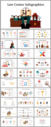 Law Center Infographics PowerPoint And Google Slides Themes