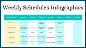 Best Weekly Schedules Infographics PPT And Google Slides