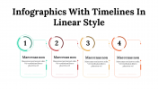 Infographics With Timelines In Linear Style Google Slides