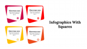 Infographics With Squares PowerPoint And Google Slides