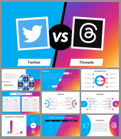 Twitter vs Instagram Threads PowerPoint And Google Slides