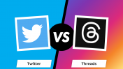 Twitter vs Instagram Threads PowerPoint And Google Slides