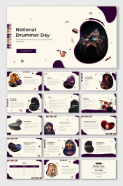 Stunning National Drummer Day PowerPoint And google Slides