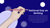Stunning National Day On Writing PPT And Google Slides