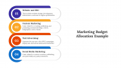 Marketing Budget Allocation Example PPT And Google Slides