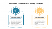 Entry And Exit Criteria In Testing Example PowerPoint