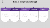 Creative Banner Design Templates PPT In Purple Color