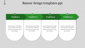 Amazing Banner Design Templates PPT In Green Color