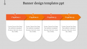 Awesome Banner Design Templates PPT In Orange Color
