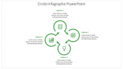 Editable Circle Infographic PowerPoint In Green Color