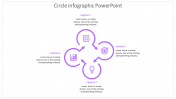 Attractive Circle Infographic PowerPoint In Purple Color