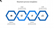 Elegant SmartArt Process Templates With Blue Color