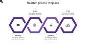 Incredible SmartArt Process Templates In Purple Color